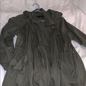 Green Hooded Army Jacket